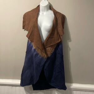 Testimony, tie dye vest shawl top